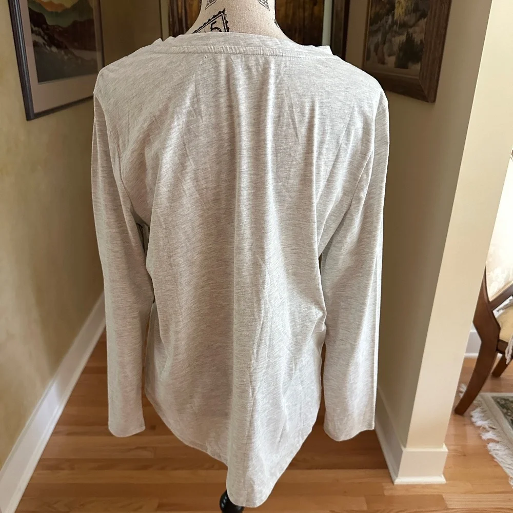 Rae Dunn Light Gray 'Drink Up Witches.' Long Sleeve Tee - Picture 6 of 9